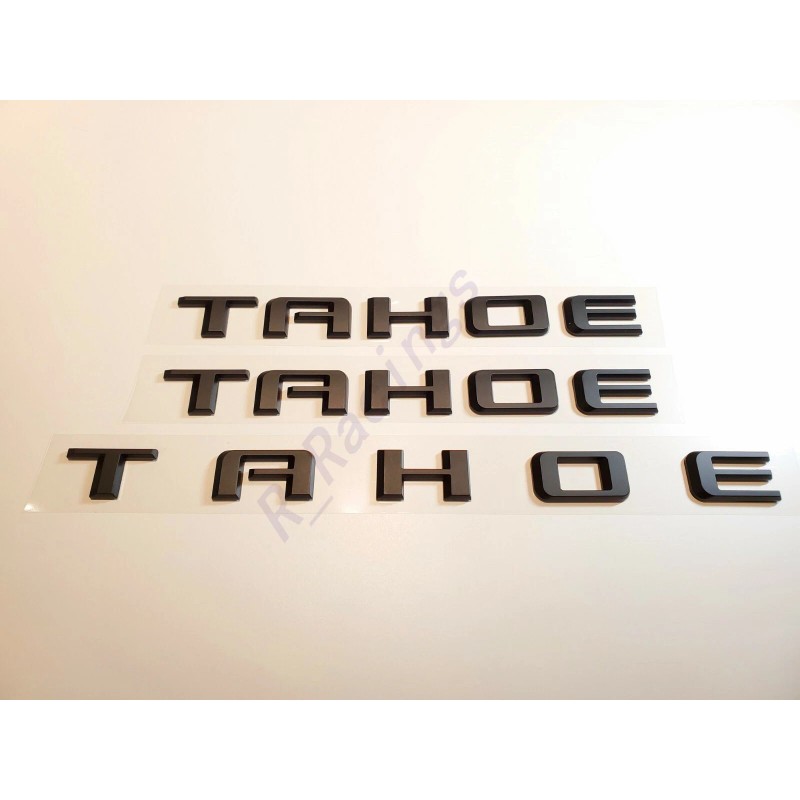 GM Auto 7PCS Matte Black Tahoe Premier Duramax Red Black