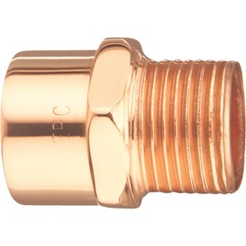 Mueller Streamline 1/2 in. Copper x 3/8 in. Dia. MIP Copper Pipe Adapter