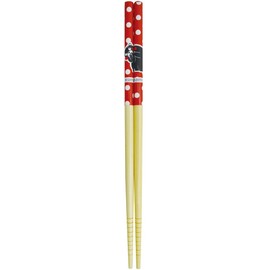 Yamani 9471 Kumamon Chopsticks Set, 1.0 x 2.8 inches (2.5 x 7 cm), Black