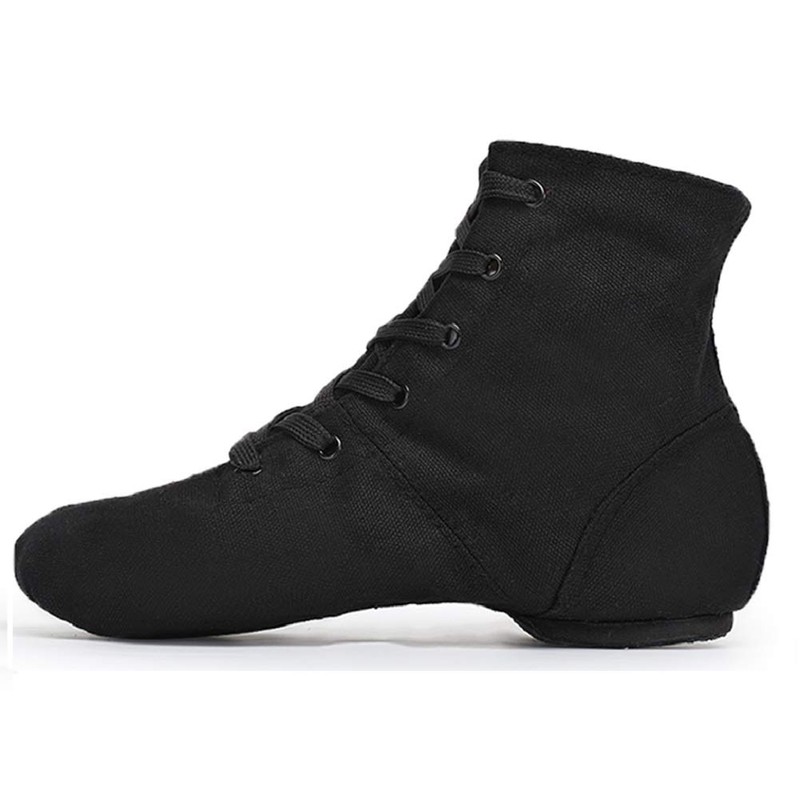 Smithmelody Canvas Jazz Dance Boots Ballet Dancing Sneakers for Adult