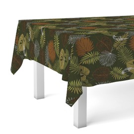 Martina Home Orange Arga Oilcloth Tablecloth 140cm x 140cm