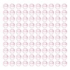 100pcs Paper Clips Portable Purple Lip Shape Rustproof Electroplated Metal