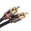 Car Audio Signal Cable Adapter 4.5m/180in Black PVC Plastic Layer