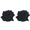 Donally Embroidered Roses Set of 2 Patches, Appliques, Remake, Decoration,