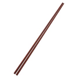 PRETYZOOM 32CM Red Sandalwood Hot Pot Chopsticks Unpainted Wooden Cooking Frying Chopsticks Set Korean Style Chinese Chopstick