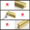 homdiy 10 Pack Adjustable Brushed Brass Cabinet Pulls 1" to