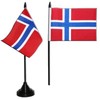 Flaggenfritze Norway Table Flag + Free Sticker