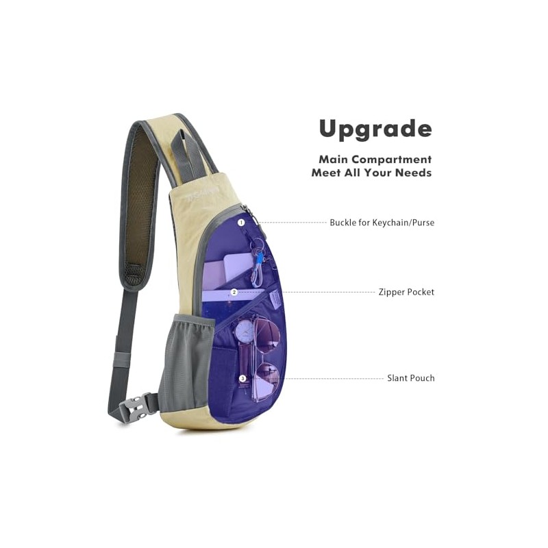 G4Free Sling Bags Men's Shoulder Backpack Small Cross Body Chest