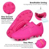 brooman Kids Firm Ground Soccer Cleats Boys Girls Football Cleats