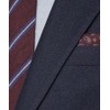 Italian 100% Silk Pocket Square - Burgundy & Bronze, Premium