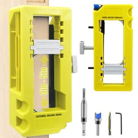 Door Hinge Jig, Door Hinge Router Template for Door Hinge from 3 to 5in Length 1/4in 5/8in Radius, Door Hinge Mortiser for Woodworking Door Lock Handle Installation