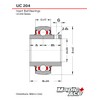 MAPLE ACE UC204 Insert Bearing 20mm Bore, Spherical OD, R3