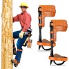 MYCGJH Upgrade Cow Leather Tree Climbing Spikes Set with Harness