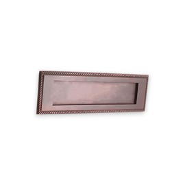 Infinity Decor Aged Bronze Georgian Style 10” (250mm) Sprung Letter Postal Plate for Front Doors