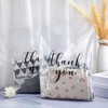Crtiin 100 Pcs Clear Merchandise Bags Thank You Shopping Bags