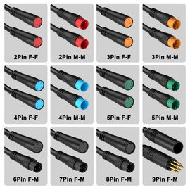 baluoqi Extend Cable with Julet Plug Female-Female Connectors for Electric Light/Throttle/Ebrake/Display Ebike Parts Extend Wire (3pin F-F, 50cm)