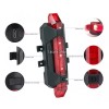 Car-Parment Lampara Luz Led Colores Bicicleta Recargable Trasera Delante