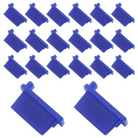 Auvotuis 20Pcs Silicone USB Port Cover, USB A Type Female Cover Plug Protector, Blue