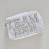 Ginger Ray Team Hen Embellished Faux Pearl Makeup Cosmetic Bag