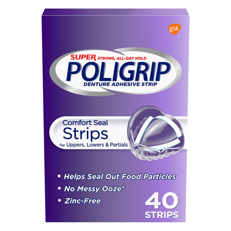 Super Poli-Grip Spg Comfort Seal Strips X40