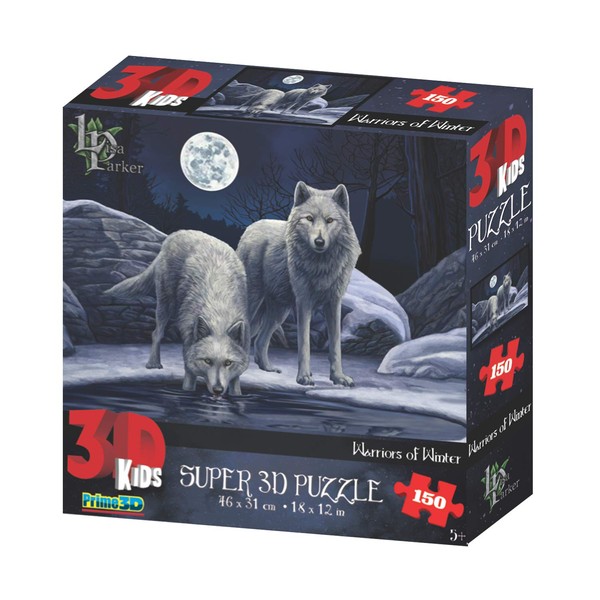 Lisa Parker LP10906 Warriors of Winter Wolves 3D Effect Jigsaw