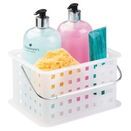 InterDesign Storage Organizer Basket, for Bathroom, Health and Beauty Products - Small, Frost
