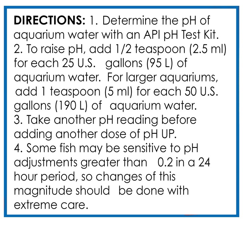 API pH UP Freshwater Aquarium Water pH Raising Solution 1.25-Ounce