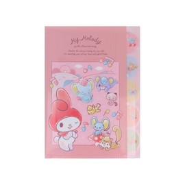 Sunstar Stationery Sanrio Character Clear File, 5 Pockets, My Melody 50th Anniversary & 20th Anniversary My Melody S2173760