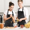 HGKOL Kitchen Apron Unisex Adjustable Bib Apron Chef Aprons with