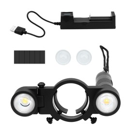 ZOSANY Spray Gun Light with White/Warm Light 2 Modes, Adjustable Brightness Universal Automotive Spray Paint Gun Lighting System for Auto Car Home Painting