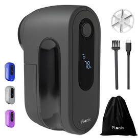 Pionix Fabric Shaver, Sweater Shavers to Remove Pilling, High-Perf Defuzzer, Rechargeable Electric Lint Shaver for Fuzz and Lint Balls from Clothing, Upholstery 2000mah Battery (Charcoal Black)