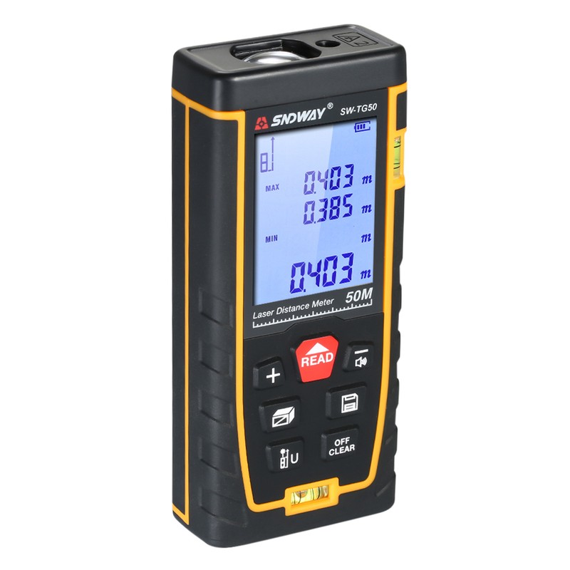 SNDWAY Handheld Digital Laser Distance Meter Portable Mini Range Finder