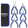 URASISTO 6 pcs Mini Pliers Set - Long, Bent, Needle