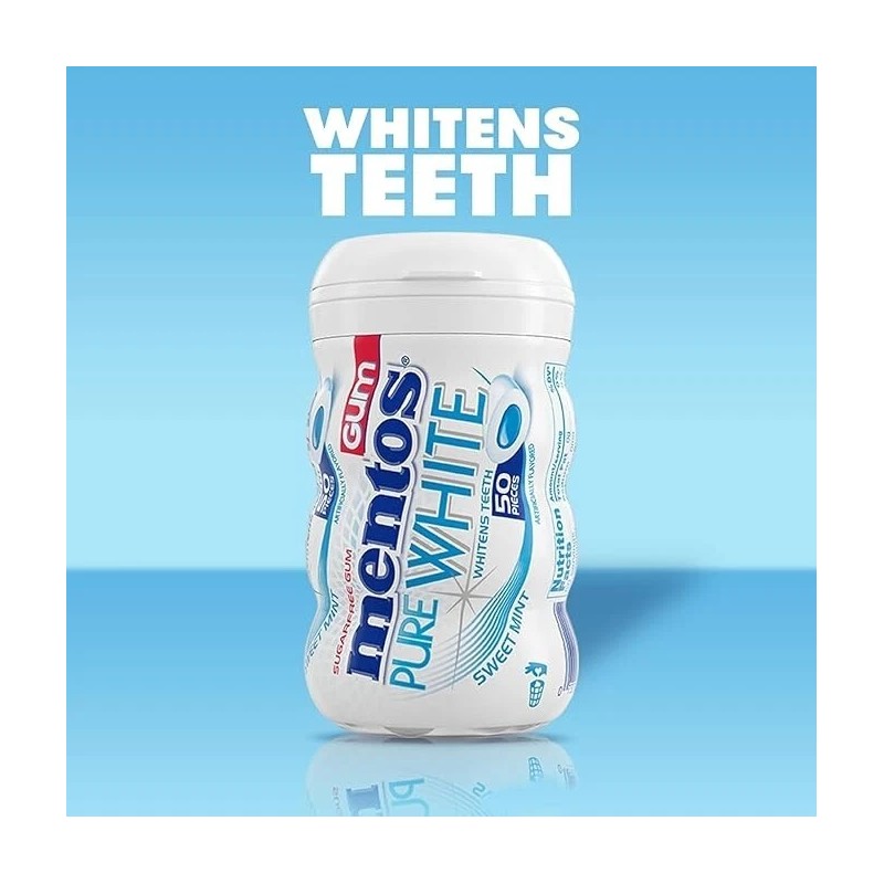 Perfetti van Melle USA Inc. Mentos Pure White Sugar-Free Chewing