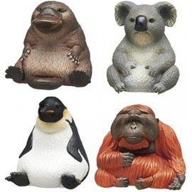 RBEN STUDIO Animal Figure Mascot 4 x Total 4 Types Set, Full Comp Toy, Capsule Toy