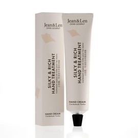 Jean & Len Silky & Rich Treatment Cardamom & Tonka, 100% Recyclable Alutube (without Lid), Rich Hand Cream, Provides Soft Hands, Parabens & Silicones, Vegan, 75 ml