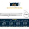 Albo ALBO Zip Ties Black 10 Inch 100 Pack 50