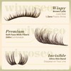 Dark Brown Lash Clusters Wispy Eyelash Clusters Natural Fluffy Lash