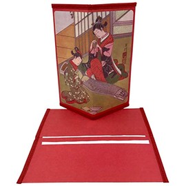 Set of 2 Japanese Rice Paper Wallets or Checkbook Cover 2 Different Designs Decorative Gift Box Included Style Group ''2YY2"
