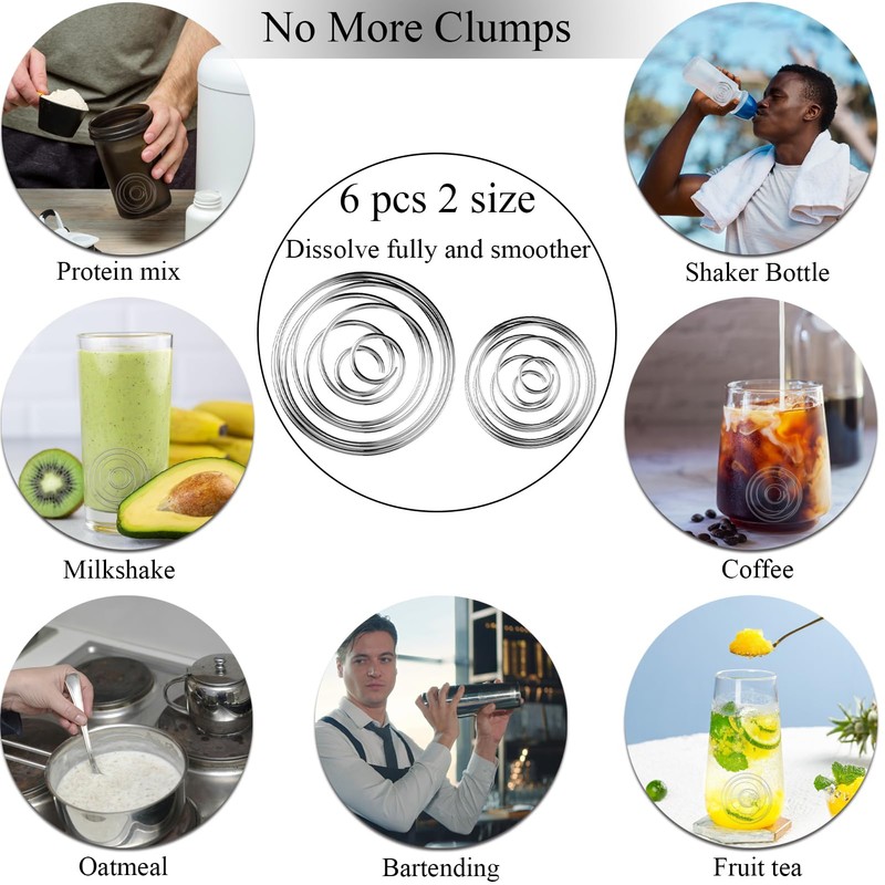 Onkuly 6 Pcs Shaker Balls Replacement Shaker Bottle Ball 2