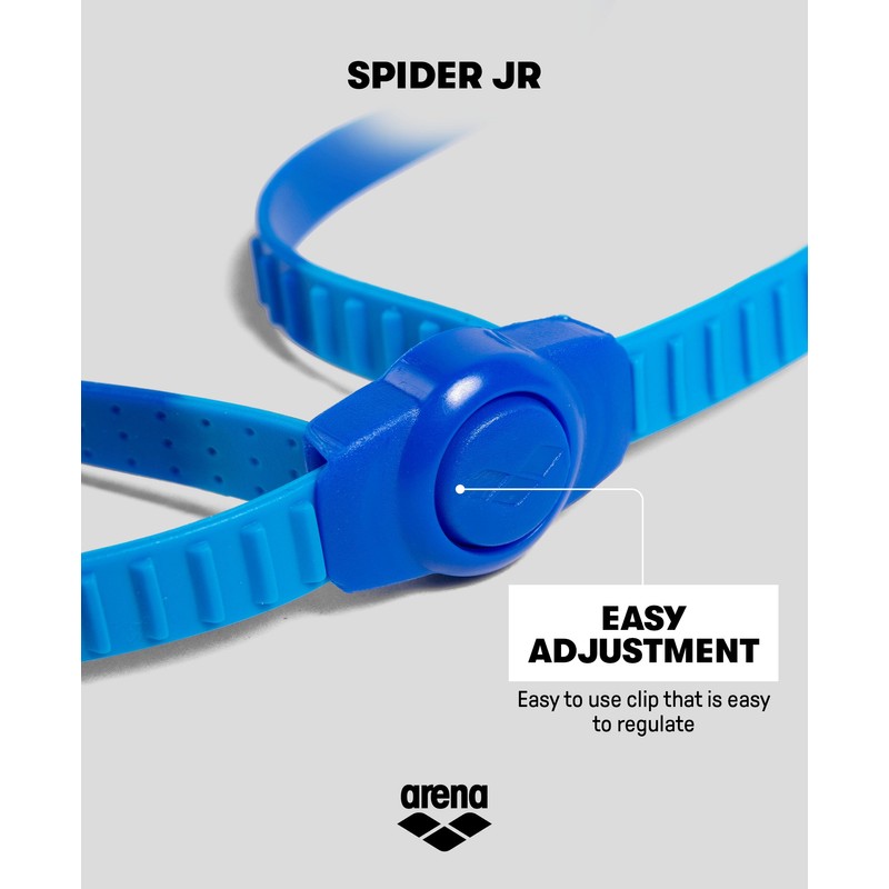 Arena 92338-LIME FUCHSIA-WHITE-CLEAR Spider Jr. Swim Goggles