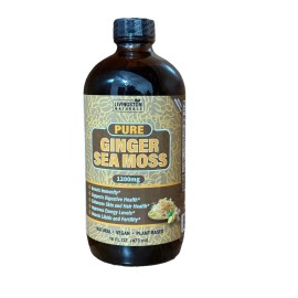 Livingston Natural Herbal Labs Pure Ginger Sea Moss By Livingston Natural Herbal Labs, Plant-Based Foods, 16 oz
