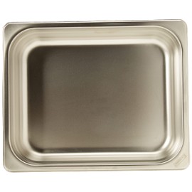 CALEDONIA, Insertos de Acero Inoxidable, Tamaño Medio 32.5 x 26.5 cm, Altura 2.5 Pulgadas, Acabado Satinado, Fácil de Limpiar, Ideal Para Baño María o Mesa Fría, INAM-2.5