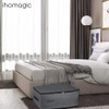 IHOMAGIC Under bed Storage Bag with Double Zipper and Handles,