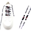 Teeoff Flat Printed Shoelaces,Shoe Laces for Sneakers, Designer Fun Shoestring