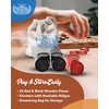 WE Games Wooden Checkers Pieces with Drawstring Storage Bag -