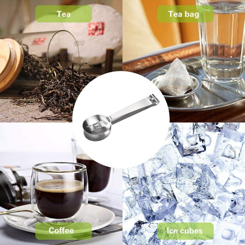 Mr. Gadget's Solutions® Stainless Steel Tea Bag Tongs Teabag Squeezer