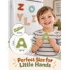 Magnetic Letters for Fridge - Soft Silicone Alphabet Magnets, Toddler