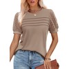 WIHOLL Women's Tops Dressy Casual Flowy Lace Top Summer Outfits