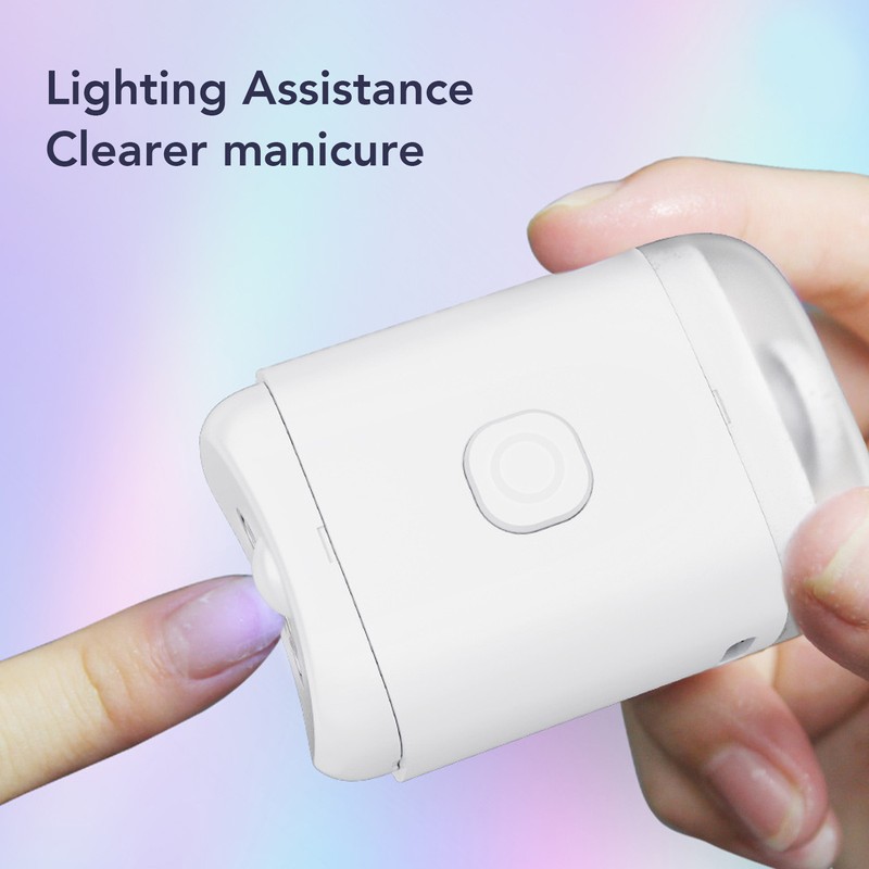 2 In 1 Electric Nail Clipper with Light Grinding Discs